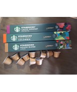 35 Nespresso Starbucks Lunga ,Colombia, Ristretto, Single Origin Capsule... - $517.08 MXN