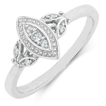 0.15 Ct Simulated Diamond 3-Stone Marquise Shape Engagement Ring 14k Gold Plated - £69.53 GBP