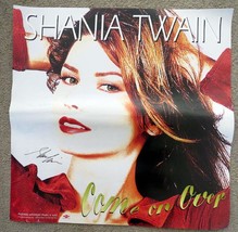 1997 SHANIA Twain Come On Over Signed Promo Poster 20&#39;&quot; x 20&quot; RARE - £39.33 GBP