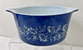 Pyrex Colonial Mist 473-B 1 Qt Nice Deep Colors Good Condition - $18.32