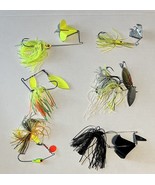 Assorted Brands Sizes and Colors Spinnerbait Fishing Lures Lot of 6 - £14.11 GBP