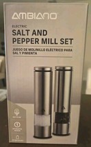 Ambiano Electric Salt and Pepper Mill Set - £13.50 GBP