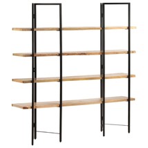 4-Tier Bookcase 160x35x160 cm Solid Mango Wood - £186.01 GBP