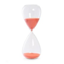 Bey Berk 90-Minute Crystal Sand Timer with Red Orange Sand - £54.31 GBP