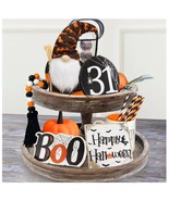Halloween Decor - Halloween Decorations - Boo Happy Halloween Wooden Sig... - £22.70 GBP