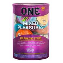 CONDOMS ONE MIXED PLEASURES WITHOUT SPERMICIDE FREE THIN SMOOTH BULK ~ 1... - $39.99