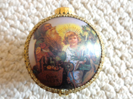 Large Dated 1994 Satin Art Ornament made in Germany (#2728) - £16.07 GBP