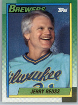 1990 Topps 424 Jerry Reuss  Milwaukee Brewers - £0.78 GBP
