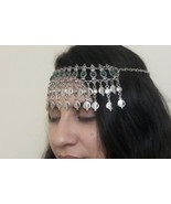 Pomegranate Chrysolite Forehead Crowns Silver Plated Drop - $78.65 CAD