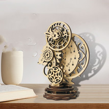 DIY Mechanical Punk Clock Wooden Three-dimensional Puzzle Puzzle - £15.73 GBP