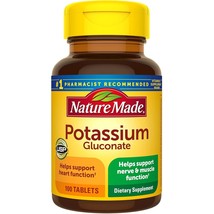 Nature Made Potassium Gluconate 550mg, 100 tablets - £6.38 GBP