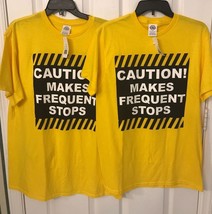Delta Pro Weight &quot;Caution Makes Frequent Stops&quot; T Shirt  Size M NWT - £15.17 GBP