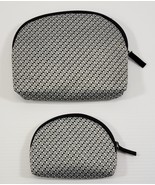 MM) Pair Nesting Fabric Zipper Makeup Travel Fashion Shell Pouch Bags - £7.81 GBP
