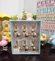 Easter Martha Stewart Gold Bunny Rabbit MINI Figurines Tabletop Decor 3.25&quot;&quot; - £27.96 GBP