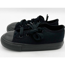 Converse Chuck Taylor All Star Lo Sneaker Baby / Toddler Black Size 7 New - £27.40 GBP