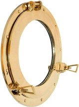 Nautical 9 inches brass porthole Maritime Boat Window Premium quality Po... - £124.49 GBP