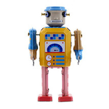 Mr &amp; Mrs Tin Mechanic Bot Design B - Electro - £49.44 GBP
