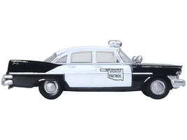 1959 Plymouth Savoy Black White Oklahoma Highway Patrol 1/87 HO Scale Di... - $23.58