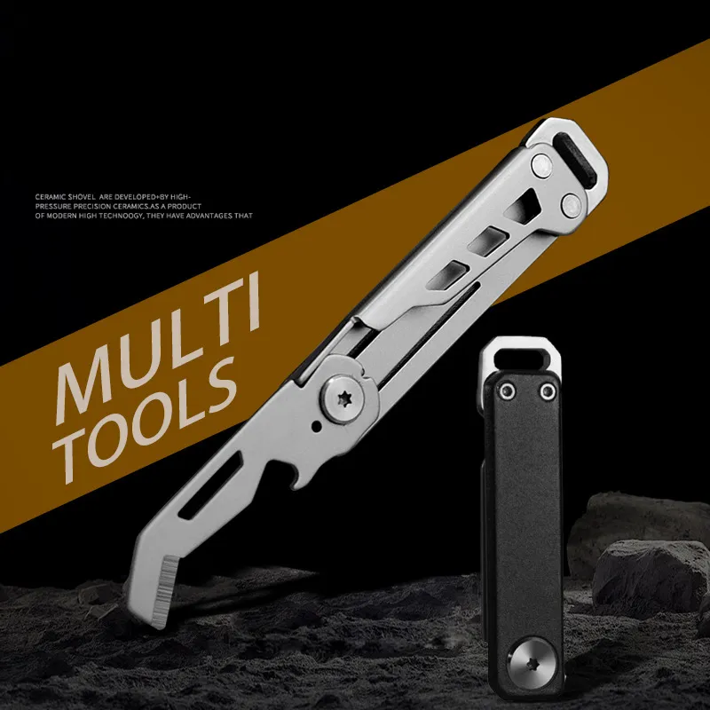 Multi-function Key Chain Box Opening Knife Folding Pocket Tool Unpacking - £9.23 GBP