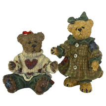 Boyd&#39;s Bears 1997 Ltd Ed Bailey and Matthew Bearstone Christmas Ornaments - $14.29