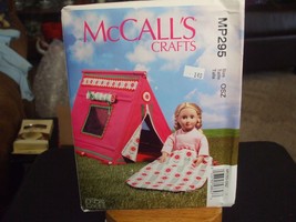 McCall&#39;s Linda Carr MP295 18&quot; Doll Sleeping Bag &amp; Tent Pattern - $10.05
