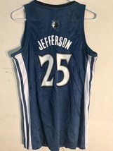 Adidas Women&#39;s NBA Jersey Timberwolves Jefferson Blue sz S - $5.88