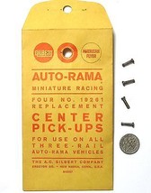 4pc 1960s Gilbert Auto-Rama Slot Car CENTER PICK-UPS Rare 19261 OEM 1/32... - £11.00 GBP