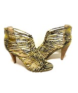 Vince Camuto Women&#39;s Alsandra Snake Print Strappy Cage Sandal Light Sulf... - $78.21 CAD