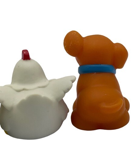 Vintage Toys R Us Farm Animals Toy Figures Lot 4 Dog Pig Sheep Chicken 1997 Lamb Item image 10