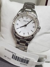 $575 BULOVA Quartz Diamond Ladies Watch Item No. 96R228 - £98.47 GBP