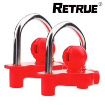 RED 2PACKS Trailer Hitch Lock Coupler Ball Tow Lock Anti-theft Lock RV Equipment - £35.83 GBP