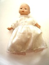  b.b. Made In Spain Vintage Newborn 6.5” Baby Girl Doll Original Gown - $24.99