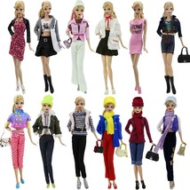 Random Pick 3 Sets Outfit Dress Shoes Mixed Clothes for Barbie Doll Accessories - £12.53 GBP