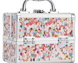 Makeup Train Case for Girls Cosmetic Box Kids Jewelry Organizer Hair Acc... - $39.84