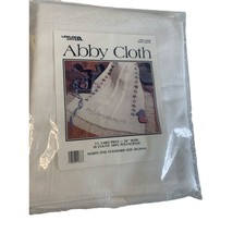 Leisure Arts Cross Stitch 18 ct White Afghan Abby Cloth 1.25 yards 58 inch wide - $24.70