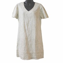 Nicole Miller Ladies&#39; Size Small Linen Blend Dress, Beige/White Print - $22.99