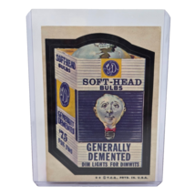 VINTAGE TOPPS 1970&#39;s WACKY PACKAGES STICKER SOFT HEAD BULBS GENERALLY DE... - $9.50