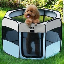 Portable Foldable Pet Dog Cat Playpen Crates Kennel/Premium 600D Oxford Cloth -  - £46.89 GBP