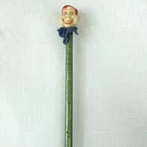 Vintage 1950s Howdy Doody Figural Pencil Plastic Head Topper Cloth Banda... - £23.97 GBP