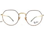 Ray-Ban Eyeglasses Frames RB 6465 JACK 2945 Red Gold Round Full Rim 49-2... - £51.58 GBP
