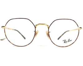 Ray-Ban Eyeglasses Frames RB 6465 JACK 2945 Red Gold Round Full Rim 49-20-140 - £51.04 GBP