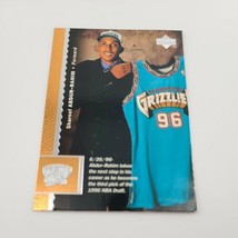 1996 Upper Deck Shareef Abdur Rahim #129 Rookie Vancouver Grizzlies Basketball.. - £0.75 GBP