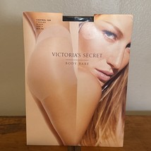 VTG Victoria&#39;s Secret Body Bare Pantyhose Women&#39;s Size A Black Control T... - $183.05 MXN