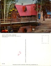 New York(NY) Wilmington Santa&#39;s Water Wheel Workshop Mallard Vintage Postcard - £7.51 GBP
