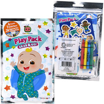 Cocomelon Mini Coloring Book Crayons Sticker Sheet Play Pack Party Favors New - £3.99 GBP
