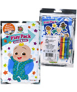 Cocomelon Mini Coloring Book Crayons Sticker Sheet Play Pack Party Favor... - £3.92 GBP