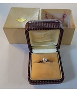Vintage Mikimoto Pearl Silver ESTATE 6.5ish RING in Original Box - £231.96 GBP