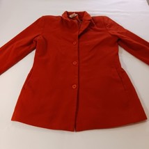 Harve Benard Sport Women’s Orange Wool/Cashmere Blend Jacket Coat Size 6 image 7