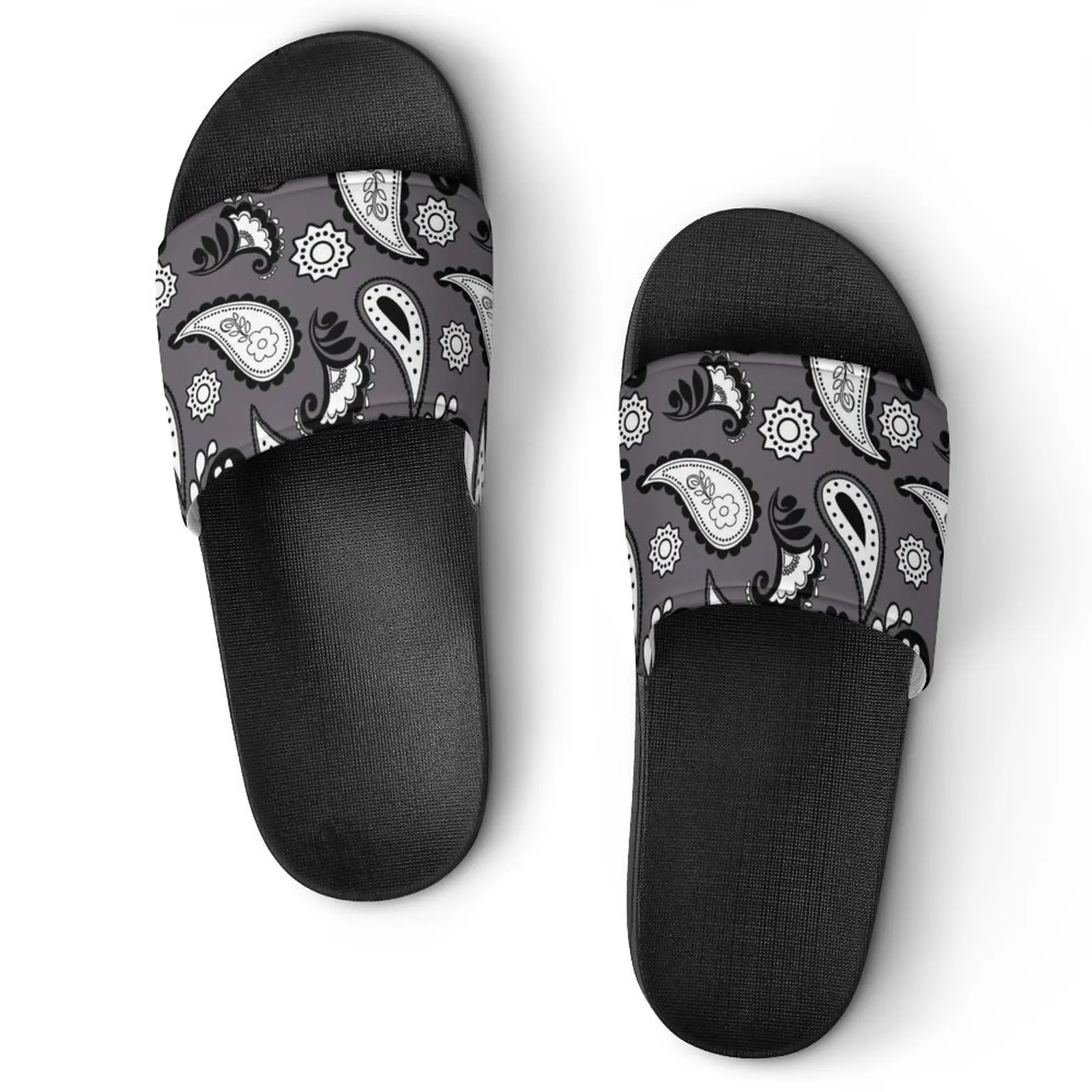 Fashion Bandana Print 3D Slides Sandal Summer Beach Slide Slippers For Boy Styli - £46.21 GBP