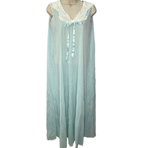 Vintage Pinehurst Lingerie Powder Blue Sleeveless Nightgown Size S Nylon... - $29.65